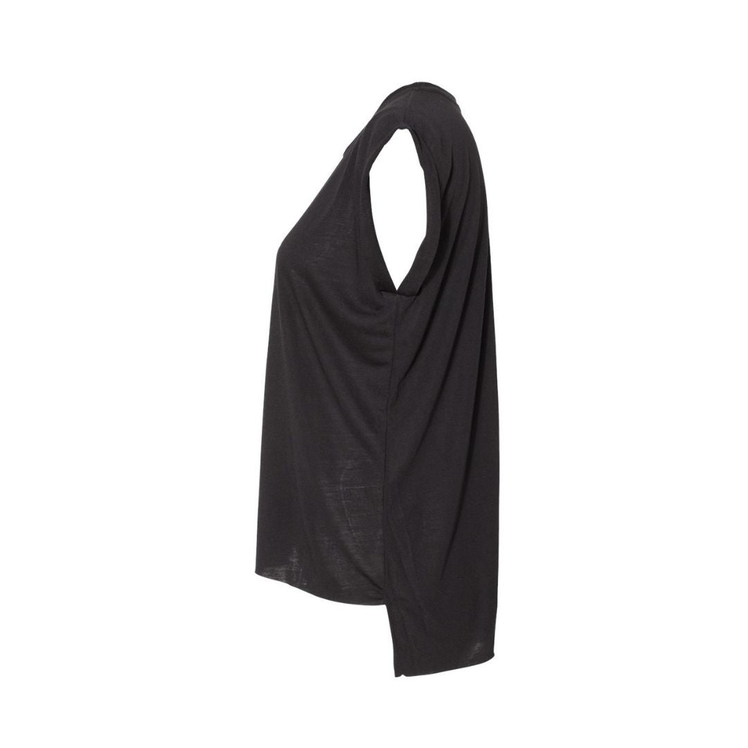 Women’s Flowy Rolled Cuffs Muscle Tee