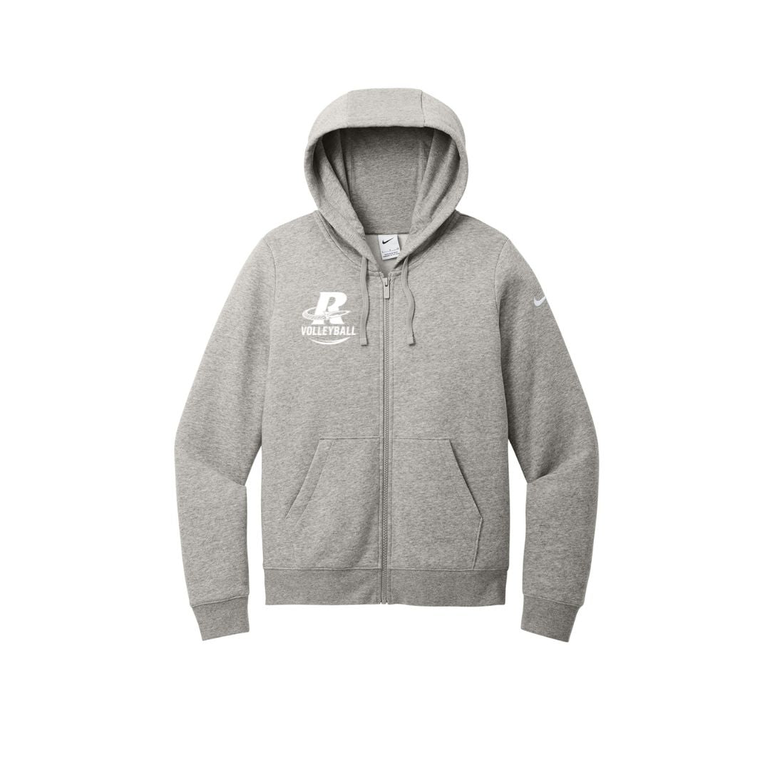 Nike Women's Club Fleece Sleeve Swoosh Full-Zip Hoodie