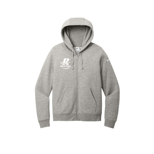 Nike Women's Club Fleece Sleeve Swoosh Full-Zip Hoodie