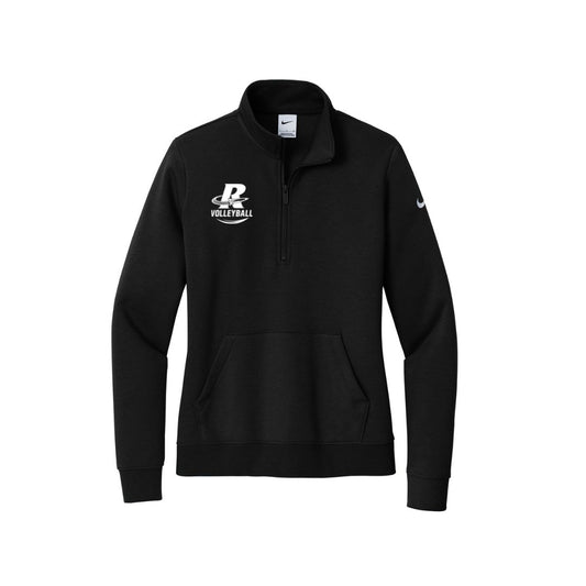 Nike Women's Club Fleece Sleeve Swoosh 1/2-Zip