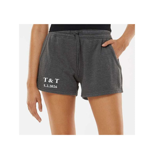 Bridesmaids Lightweight California Wave Wash Fleece Shorts