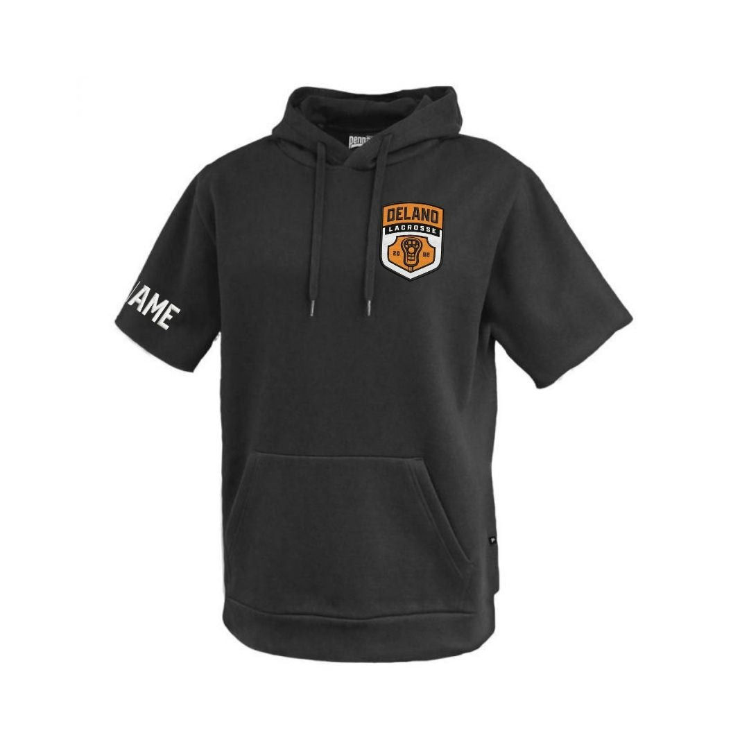 Adult Fleece Short Sleeve Hoodie - Delano Lacrosse