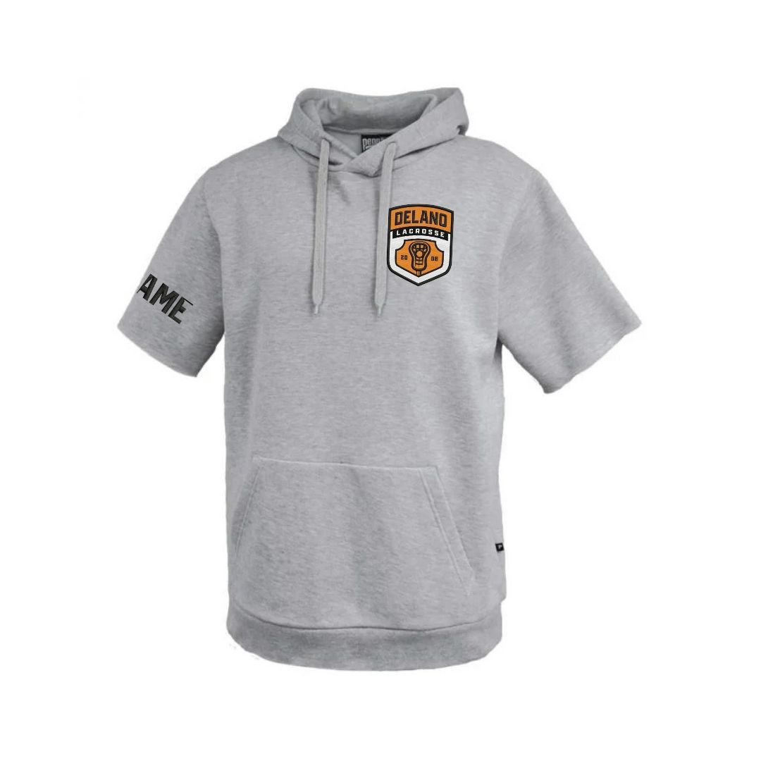 Adult Fleece Short Sleeve Hoodie - Delano Lacrosse
