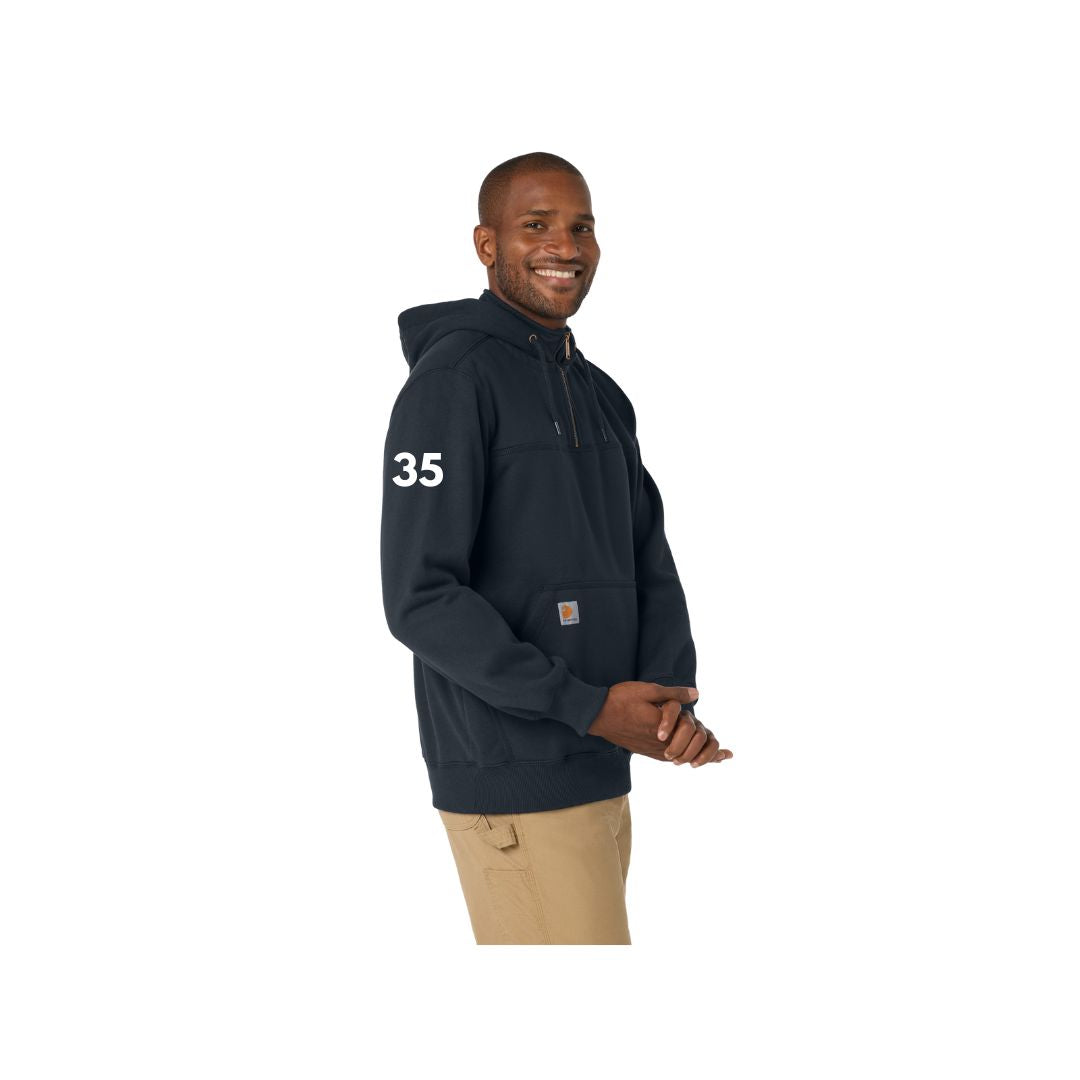 Carhartt ® Rain Defender ® Paxton Heavyweight Hooded Zip Mock Sweatshirt-RFD