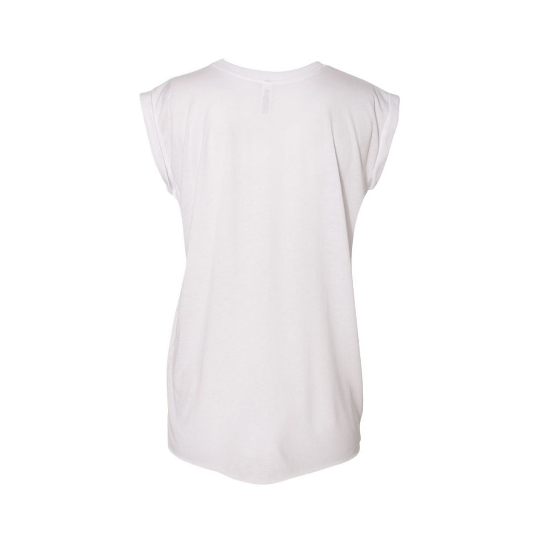 Women’s Flowy Rolled Cuffs Muscle Tee