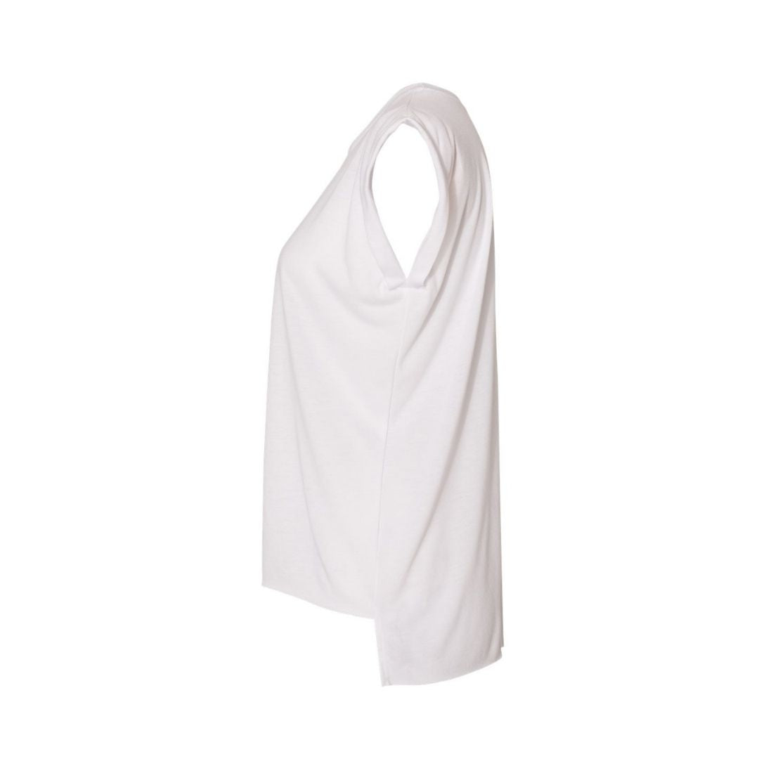 Women’s Flowy Rolled Cuffs Muscle Tee
