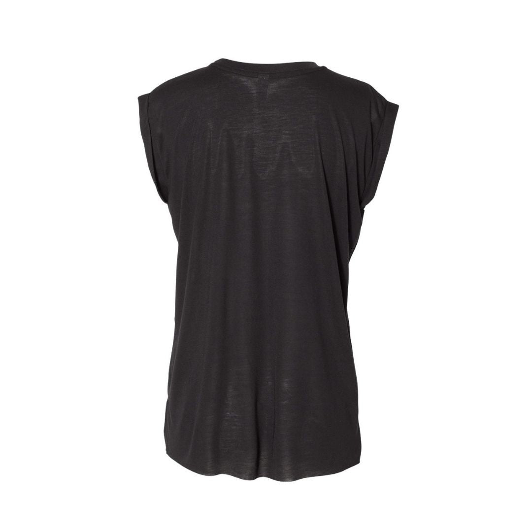 Women’s Flowy Rolled Cuffs Muscle Tee