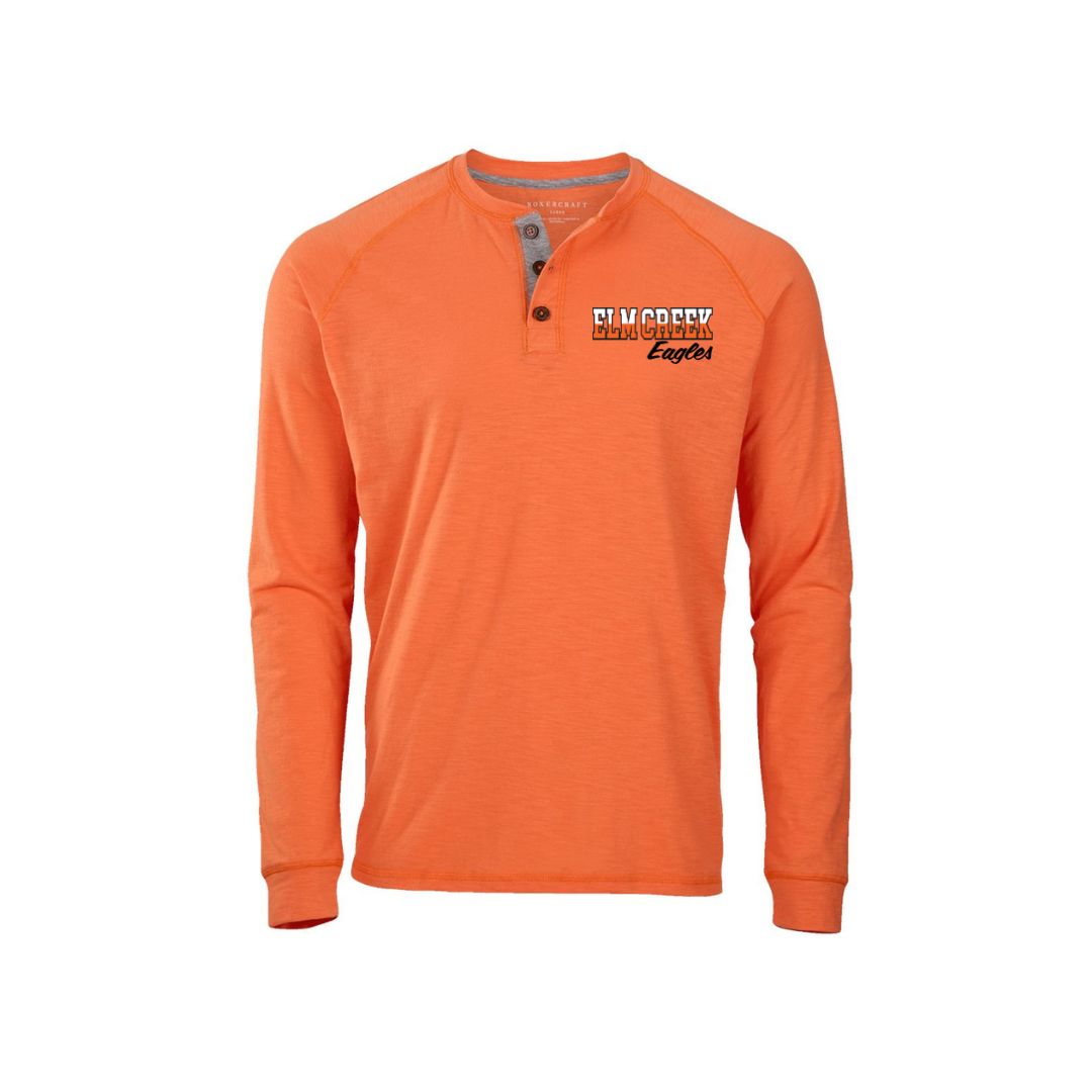 Elm Creek Unisex Henley Long Sleeve T-Shirt - 2025